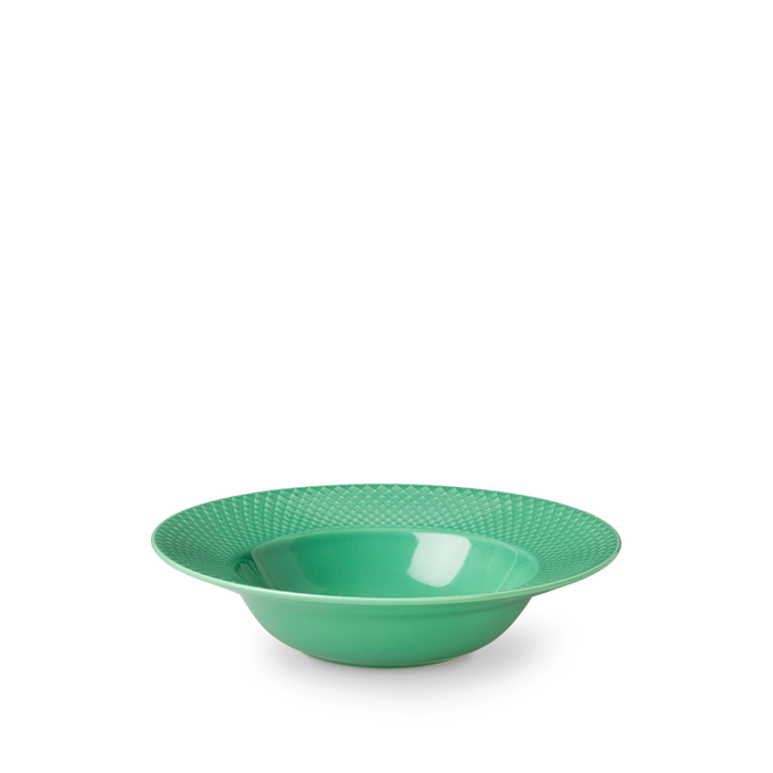 Lyngby - Rhombe Color pastatallerken, Ø24,5 cm, grøn