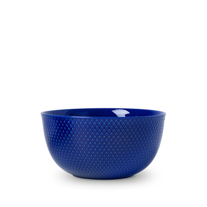 Lyngby - Rhombe Color serveringsskål, Ø22 cm, mørkeblå