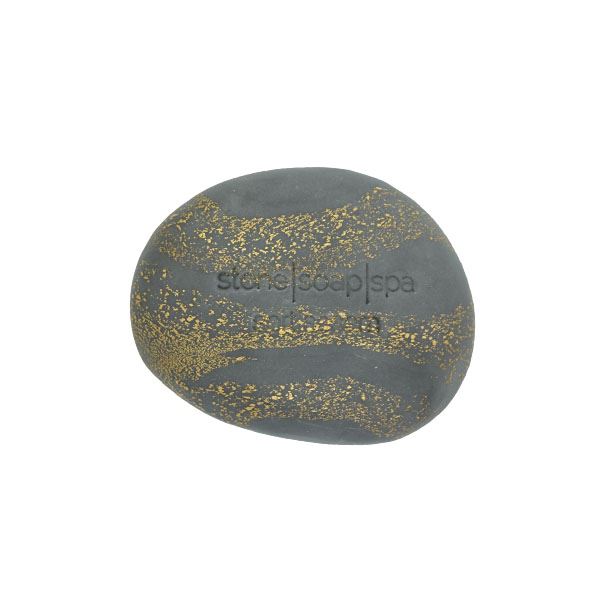 Stone Soap Spa - Sæbe, sort sesam med guld