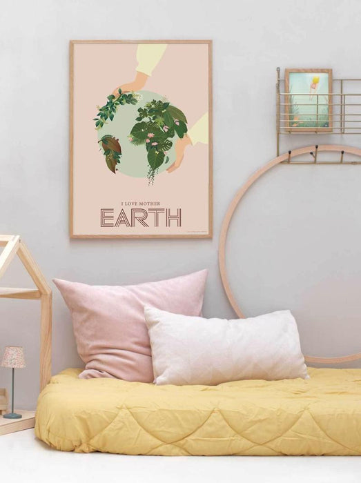 Vissevasse - I Love Mother Earth Plakat 15x21cm